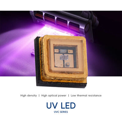 UV UVC 3535 Pacote 265nm SMD Alto desempenho SMD 100mA 150mA UVC LED Diodo 1W 255nm 275nm Purificações de água e ar