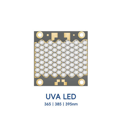 200W Raindrop UV Led 3535 COB UVA LED 395nm 365nm UV Leds 38V Máquina de impressão Curing UV COB Module LED UV-A LED 385nm