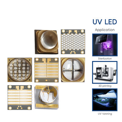 200W Raindrop UV Led 3535 COB UVA LED 395nm 365nm UV Leds 38V Máquina de impressão Curing UV COB Module LED UV-A LED 385nm