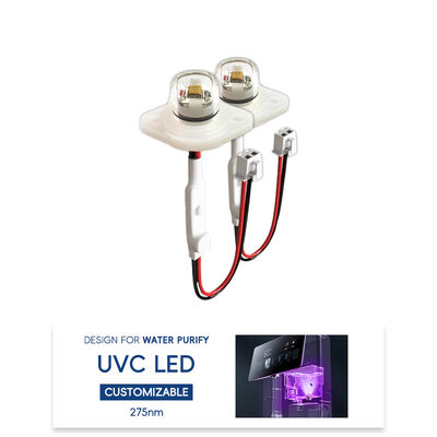 Módulo LED UV-C ECO de Alta Eficiência Preço UV 275nm DC12V UVC 0.5W 40mA IP68 DC24V Purificação de Água e Ar 6-10mW