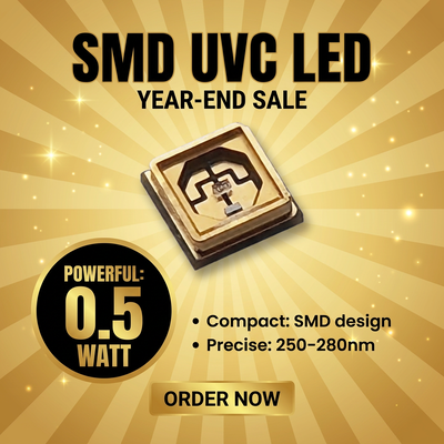 Chips UV LED otimizados para fornecer luz ultravioleta utilizados na esterilização, cura, impressão e instrumentação científica