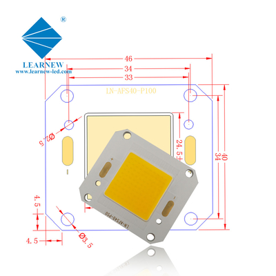 40X46MM Tamanho Cob LED Chip 4046 5500k Design ideal para a luz de inundação 100w