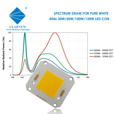 40X46MM Tamanho Cob LED Chip 4046 5500k Design ideal para a luz de inundação 100w
