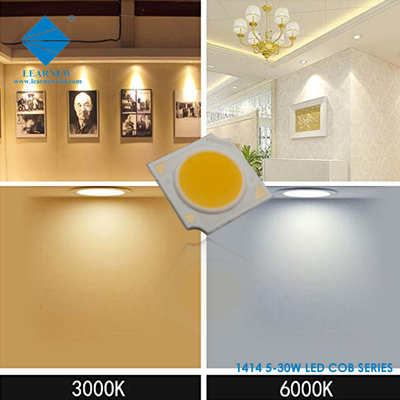 Chips LED da série 1414 COB 3W 5W 9W 15W 2700K 6500K 120-140lm/W R11mm Para Spotlight LED