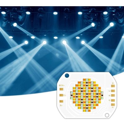 Chip LED COB RGBWW 5 em 1 cores de 350W com tensão de entrada de 45-48V e ângulo de visão de 120° para iluminação de fotografia