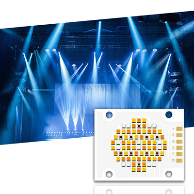 Chip LED COB RGBWC de cinco cores 180W 300W com tensão de entrada de 21-24V e ângulo de visão de 120° para iluminação fotográfica