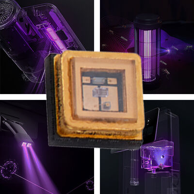 8-12mW 0.5w 3535 Ultra-profundos UVC 120 graus 270-280nm UV Modulos de diodo UVC LED