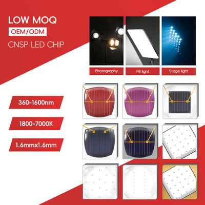 Faróis de LED para Iluminação Externa, Luz de Palco LED 3W CSP CNSP 1616 SMD Chips de LED Cor Branca Pura 1000mA 6500K